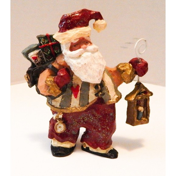 Kurt Adler Snowtown Village Claus & Co Workshop Lighted House With Santa Claus - Picture 4 of 13